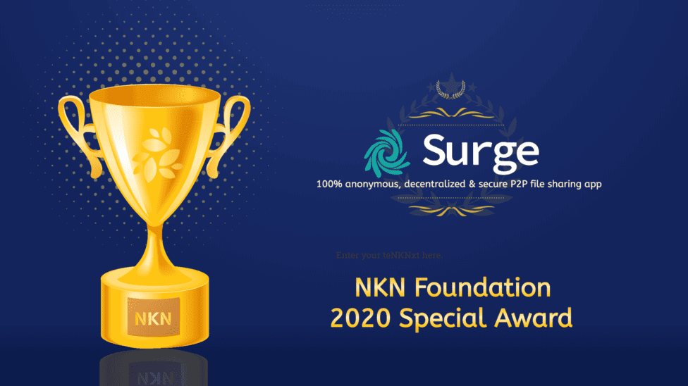 NKN special award Surge
