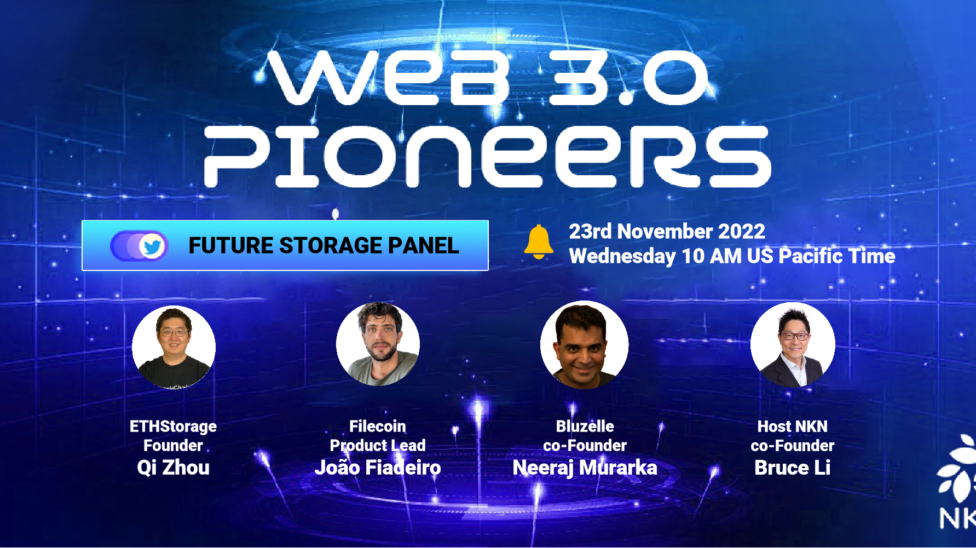 Web 3.0 pioneers future storage panel